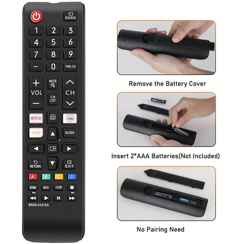 BN59-01315J Universal TV Replacement Remote Control, Long Distance Control Remote Control for Samsung LCD LED HDTV 3D Smart TV (without Batteries)