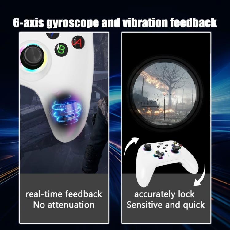 Wireless Controller for Xbox OneController,2.4GHz Xbox One ControllerWireless with 8 Color RGB Light Programmable 800mAhBattery,Compatible with XboxOne,Xbox One S X,Xbox One Series X  S