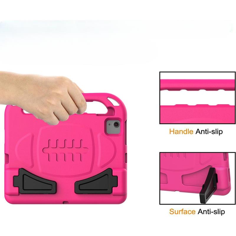 Case,Built in Screen Protector, Shockproof Handle Stand Case 10.9”, Rose Accessories Computer