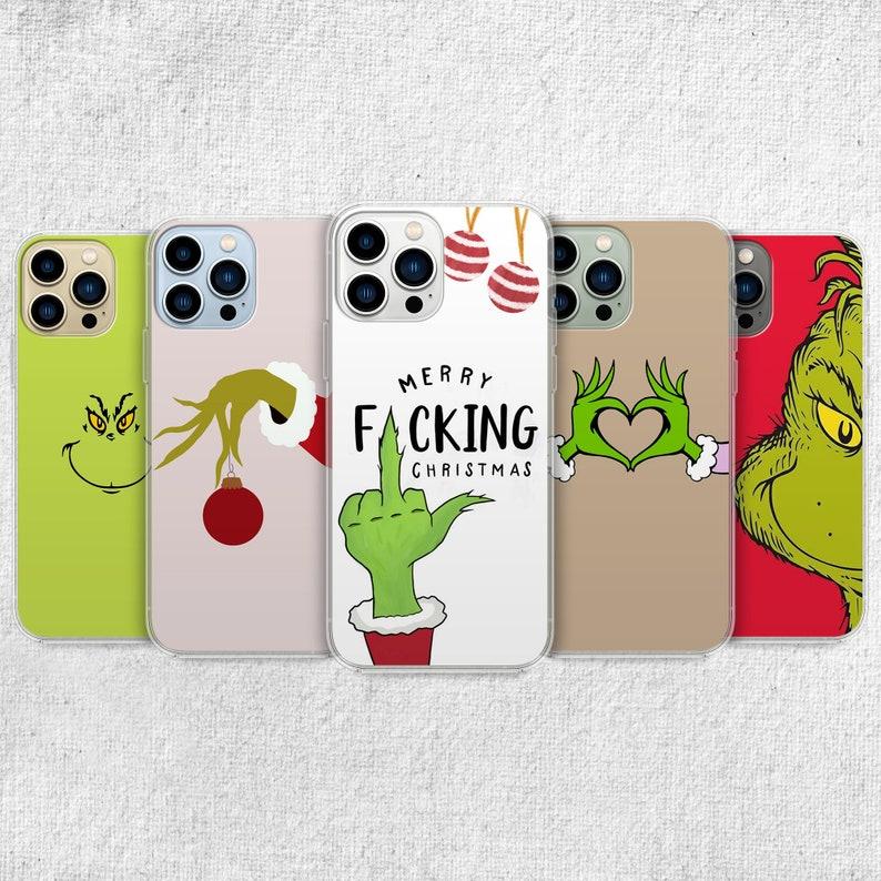 Funny Grinch Christmas Phone Case - Xmas Winter Compatible with iPhone X, 11, 12, 13, 14, 15, 16 & more – check our available sizes.