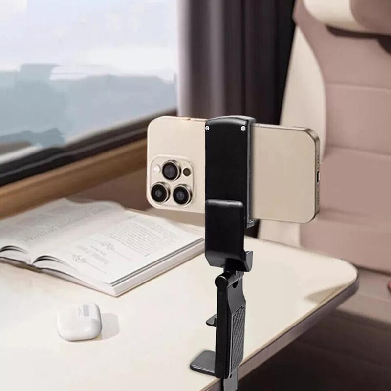 1PCS Universal Airplane in Flight Phone Mount Rotating Desk Phone Holder Clamp