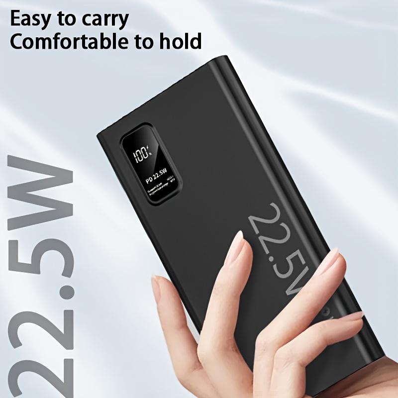 10000MAh Portable Mobile Power Pack,(USB Type-C) Portable Battery Charger, LED Digital Display, Suitable for Outdoor Travel and Emergency Backup Power Bank