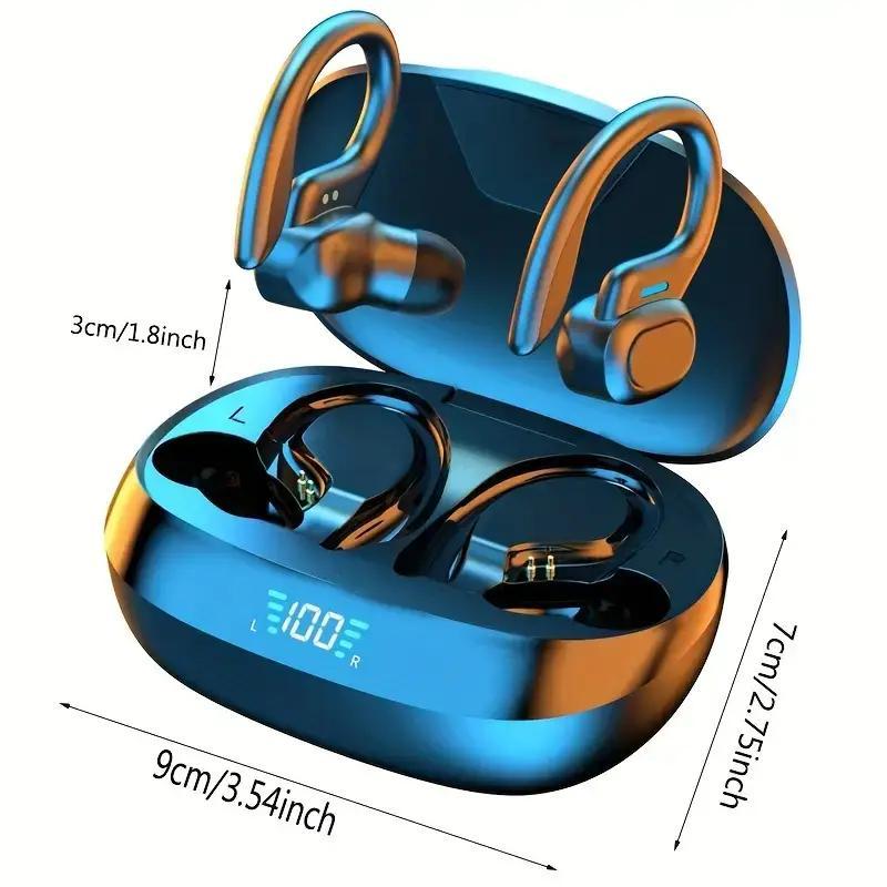 LIFEBEE Wireless Audio Earphone, In-ear Design Earphone with LED Power Display, Noise Cancelling Earphone for Sports Running, Back to School Gifts