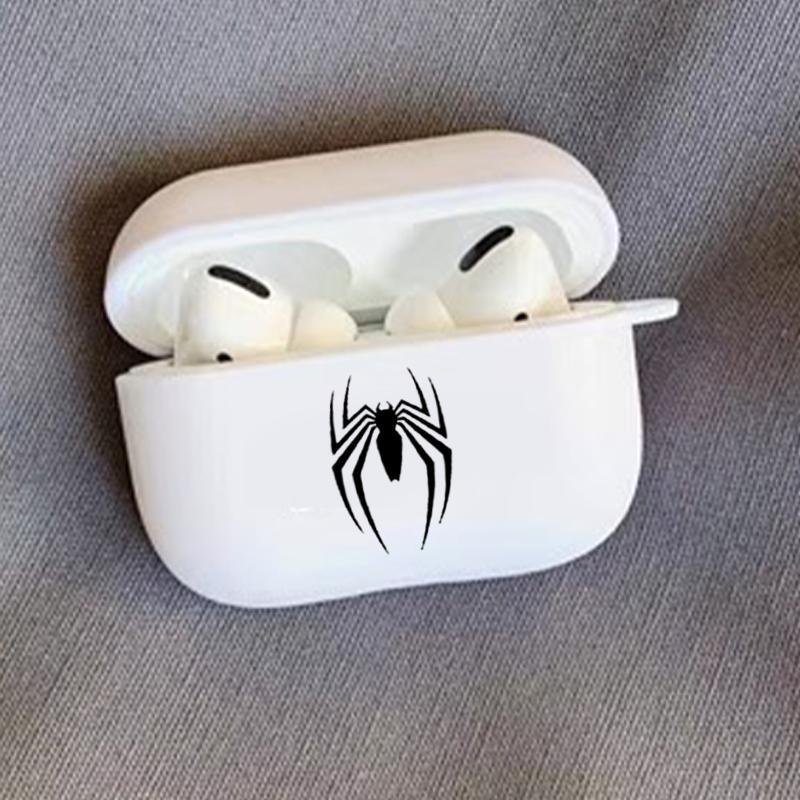 Spider Pattern Earphone Case, Earphone Protective Cover with Hiking Buckle, Earphone Protector for AirPods 1 2 AirPods 3 AirPods Pro