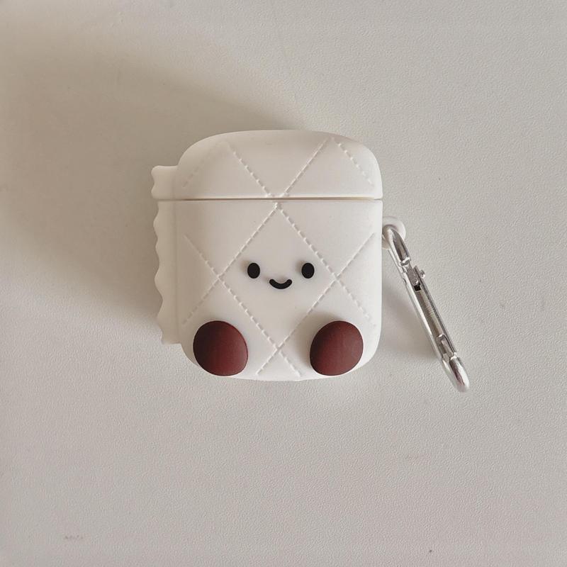 Cartoon Tissue Roll Design Earphone Case, Cute Earphone Protective Cover, Earphone Protector Cover Compatible with AirPods