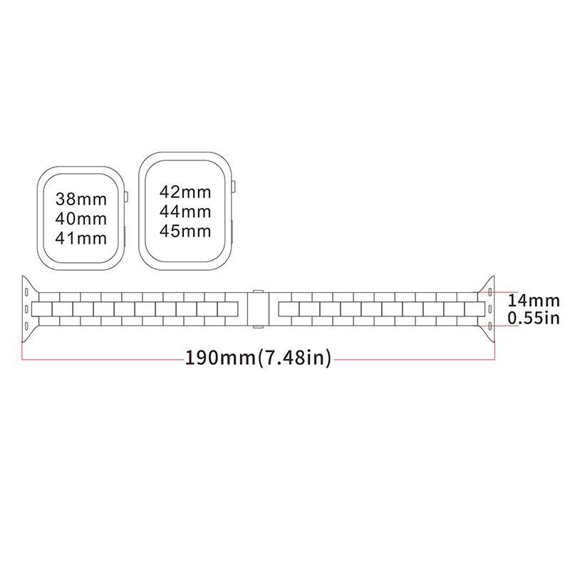 Stainless Steel Watch Band(Band Only), 1 Count for Apple Watch 10 Generation 42 41 40 38 46 45 44 42, for iWatch 9 8 7 6 5 4 3 2 1 SE SE2 Series