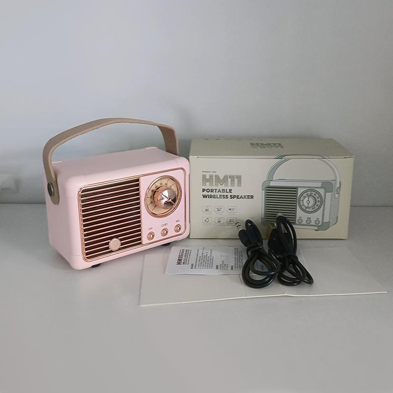 Vintage Wireless Speaker, Rechargeable Portable Bluetooth-compatible Speaker, Retro Mini Speaker for Home, Office, Outdoor, Travel