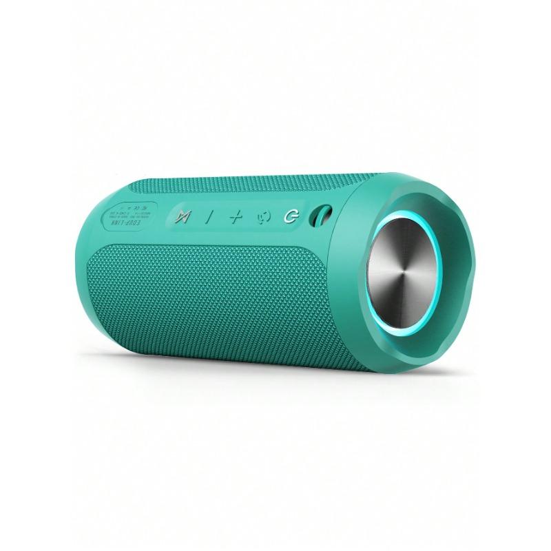 Waterproof Portable Bluetooth Speaker - 20W Louder Wireless Speaker With 20 Hours Playtime, TWS Pairing, RGB Lights And TF Slot - Perfect For Beach And Pool