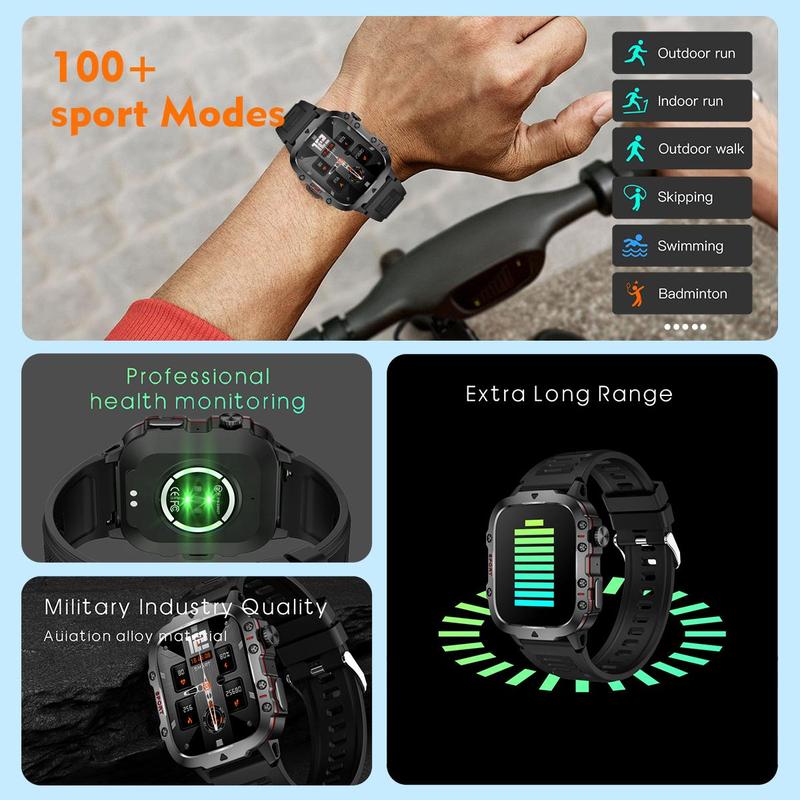 Multifunctional Smart Watch, Fitness Tracker Smart Watches with Heart Rate Monitoring & Sleep Monitoring, Waterproof Digital Sport Watch for Android Phones iPhone