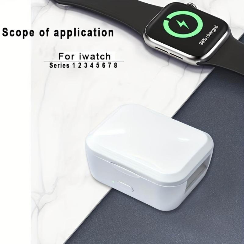 Portable Wireless Watch Charger, 5V1.5A Power Wireless Charging Base, Watch Charger for iWatch Series, Mobile Phone Accessories