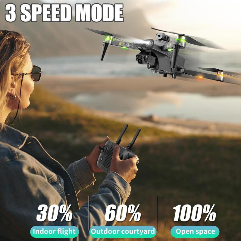 4K Drones with 5GHz WiFi for Adults & Kids, RC Quadcopter, 90° Electric Adjustable Lens & 50x Zoom