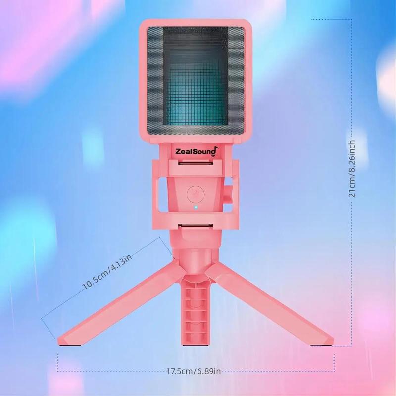 USB Audio Microphone with RGB Light & Tripod Stand, USB Type-C Microphone for Phone, Computer Microphone, Condenser Gaming Microphone, Compatible with PC & Type-C Interface Devices, Suitable for Recording, Gaming, Meeting, Men Gifts