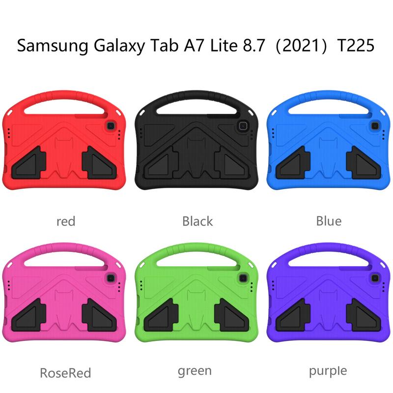 Kids Case For Samsung Galaxy Tab A7 Lite 8.7-inch, Children Friendly EVA Foam Shockproof Cover for Samsung Tab A7 Lite Tablet Case (SM-T220 T225) 2021 Released, with Stand Handle