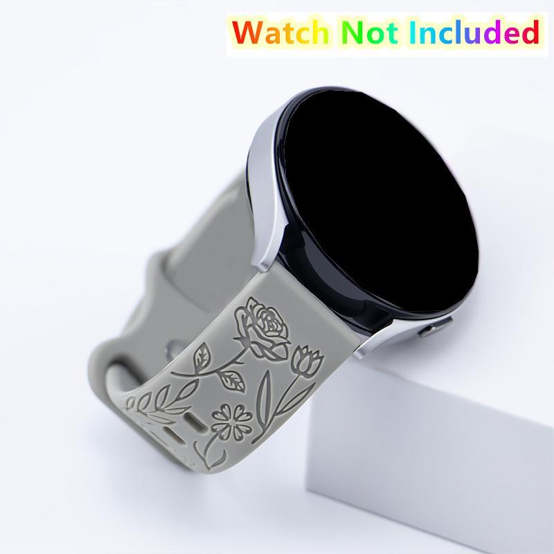 Engraved Pattern Watch Band (Band Only), 1 Count Fashion Watch Band for Samsung Galaxy Watch 6 5 4 Huawei GT 2 3 Pro, Smart Watch Accessories