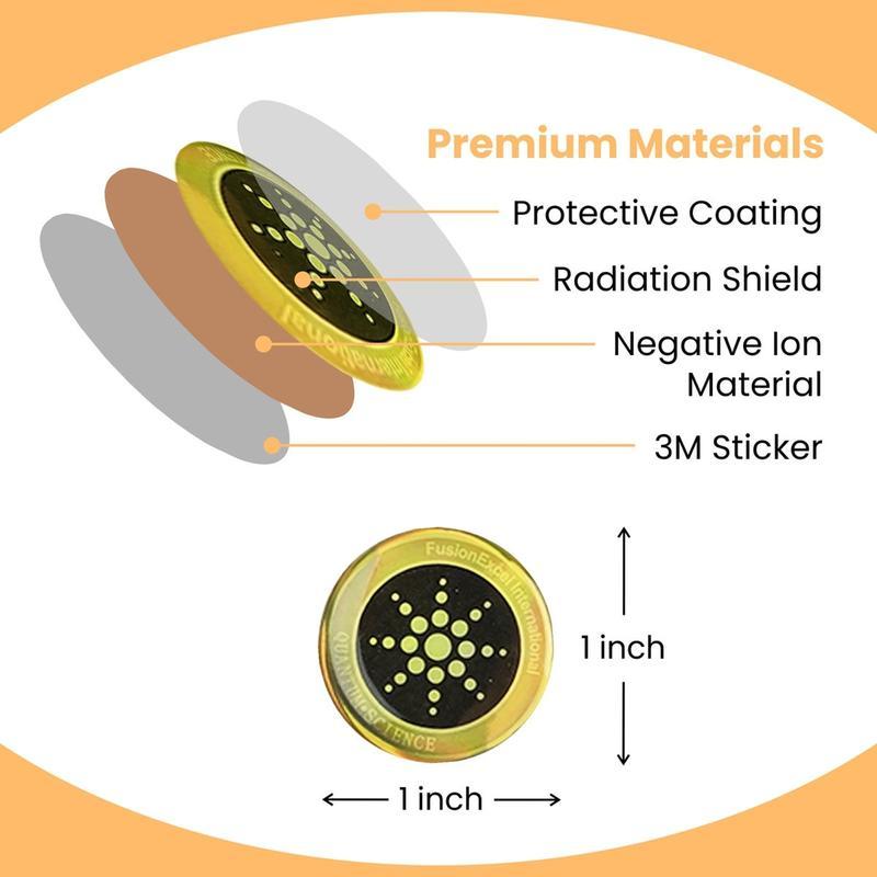 EMF Protection Anti-Radiation Quantum Shield for Phone, Airpods, Fridge, and Laptop - 96.43% Less Mobile Radiation Electronic Accessories EMFProtectionStickers Gold Silver for Devices Smartphone Protective Cellphone Casing Protector Cover Phonecase