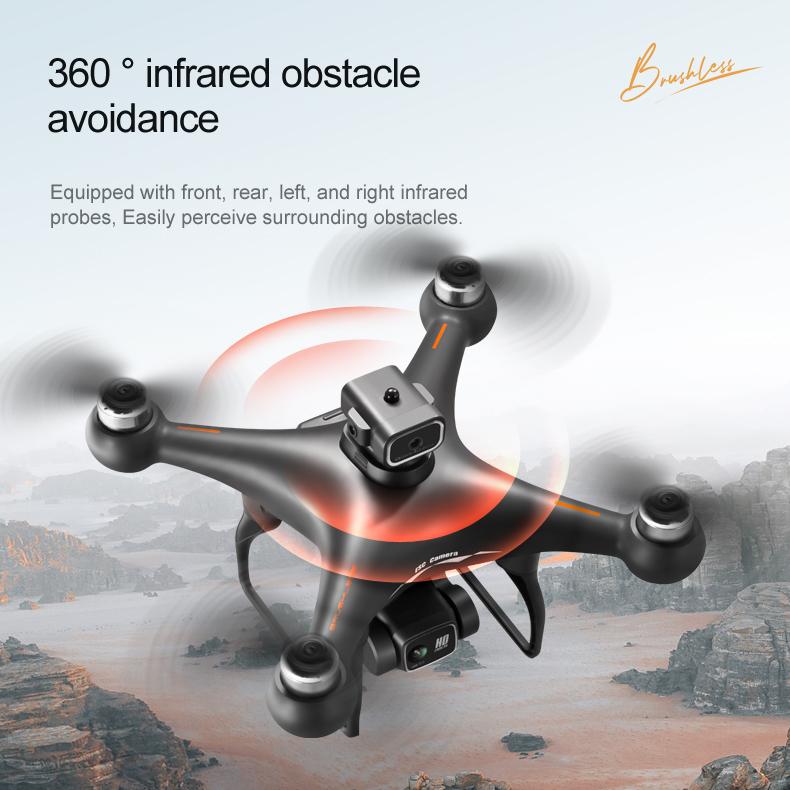 New 360 degree intelligent obstacle avoidance drone, optical flow hovering Remote controller, Infrared obstacle avoidance,Trajectory flight,  Weight sensor