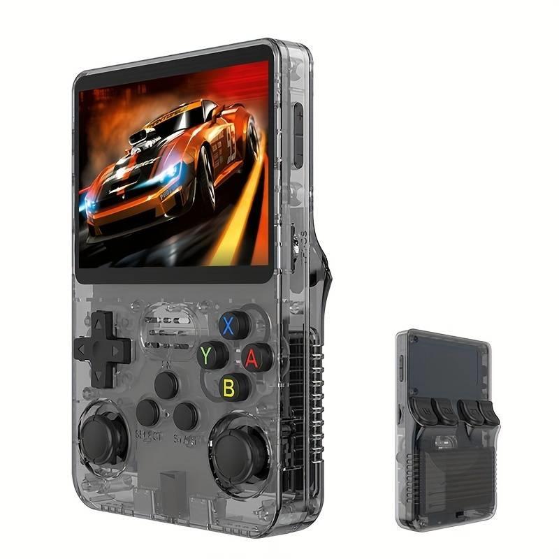 R36s Handheld Retro Game Console Linux System TF Card, Portable Pocket Game Console 3.5 Inch IPS Screen