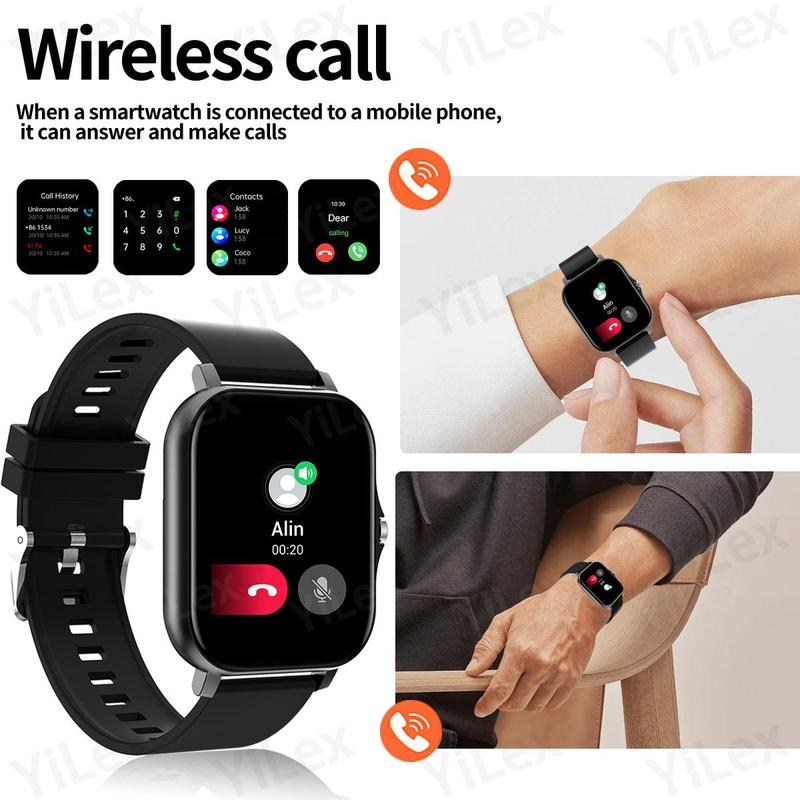 Multifunctional Smart Watch, Fashion Digital Watch with Weather Forecast & Phone Call Function, Sports Watch for Women & Men