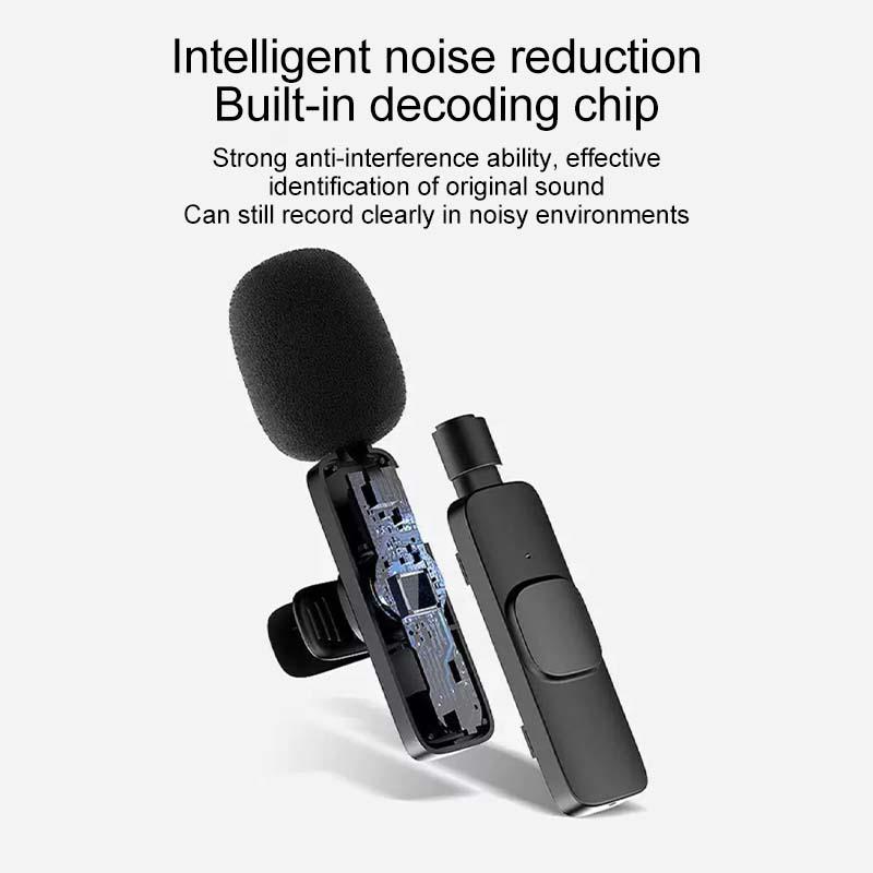 2024 Audio Accessories: Pro Wireless Lavalier Mic for cell phone, Video Recording, Teaching, Interviews, Podcasts, TikTok & More