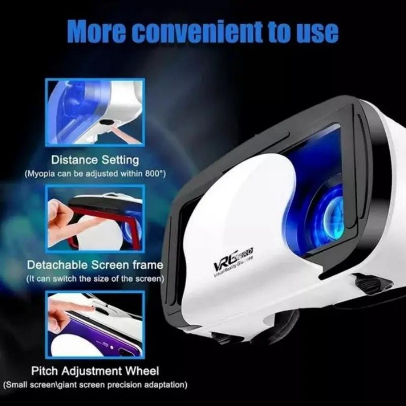 VR Glasses Virtual Reality Games Movies Smartphones BOX 3D Integrated Helmet Mirror