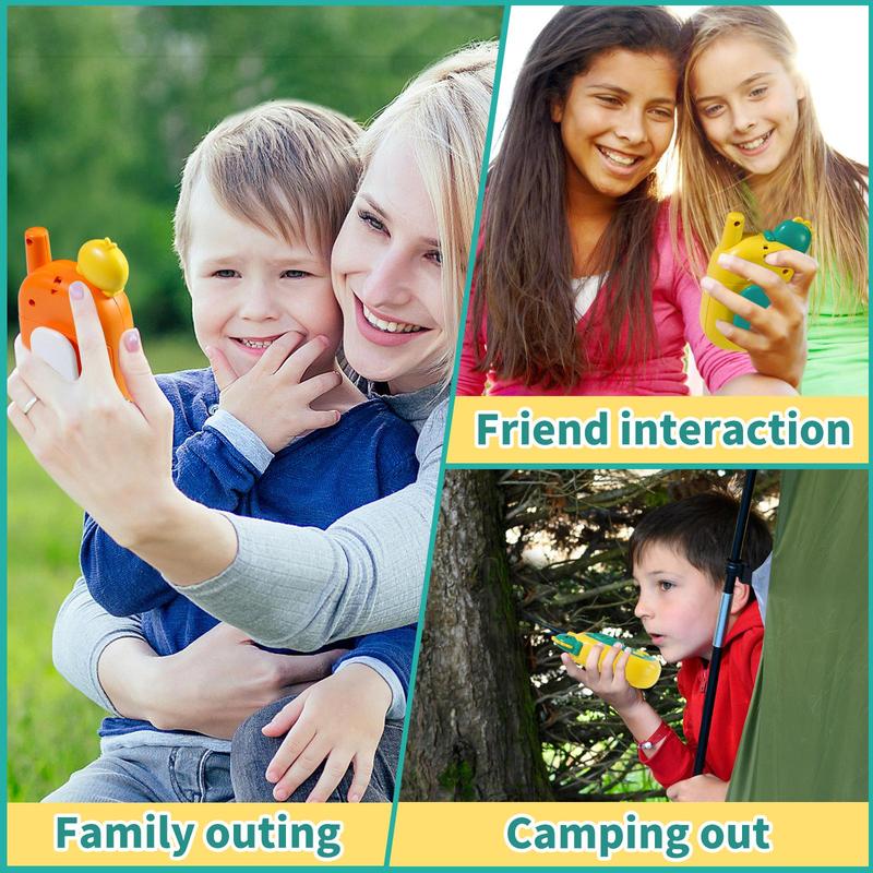 2-Pack Kids Walkie Talkies – 1000 Ft Range – Fun Communication Toys for Boys & Girls – Outdoor Adventure Toys for Toddlers & Children