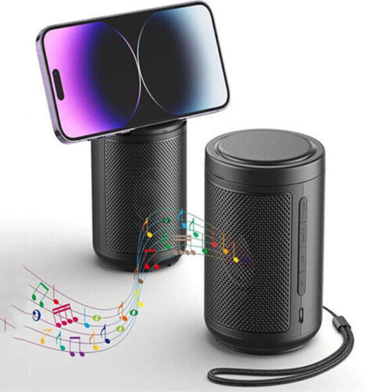 3 In 1 Portable Wireless Speake,Cell Phone Stand With Wireless Bluetooth Speaker And Magnetic Wireless Charger, Compatible With IPhone 15 Samsung, Birthday Gifts For Men And Women, Wireless Speaker With HD Surround Sound