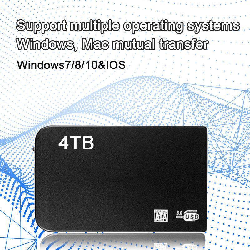 4TB USB 3.0 Mobile Hard Disk Drive Disk High-speed Transmission Hard Disk