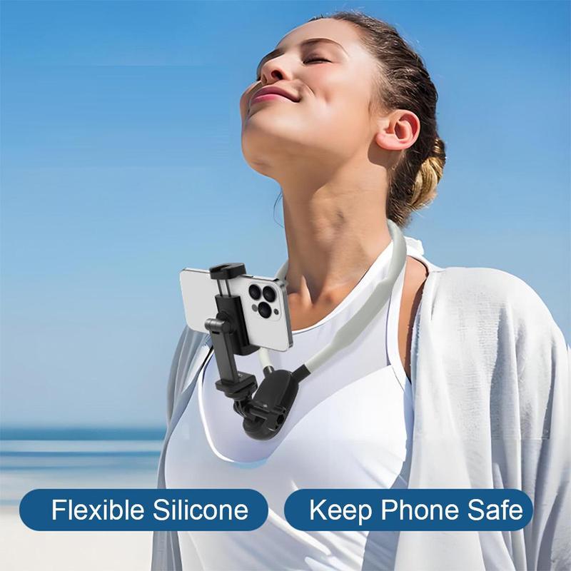 Neck Phone Holder, Adjustable Neck Phone Holder Mount, Chest Video Recording Holder for iPhone 15 14 13 12, Mobile Phone Accessories, Stocking Fillers Gift