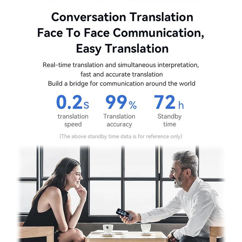 M30 Voice Recording Device Support Intelligent Online Translation, 1 Count Offline Multilanguage Speech Translate Machine, Voice Recorder for Home Office