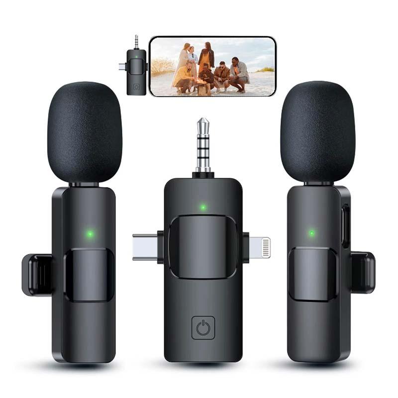 2024 Audio Accessories: Pro Wireless Lavalier Mic for cell phone, Video Recording, Teaching, Interviews, Podcasts, TikTok & More