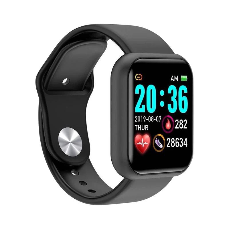 Multifunctional Smart Watch Men Women Bluetooth Connected Phone Music Fitness Sports Bracelet Sleep Monitor Y68 Smartwatch D20