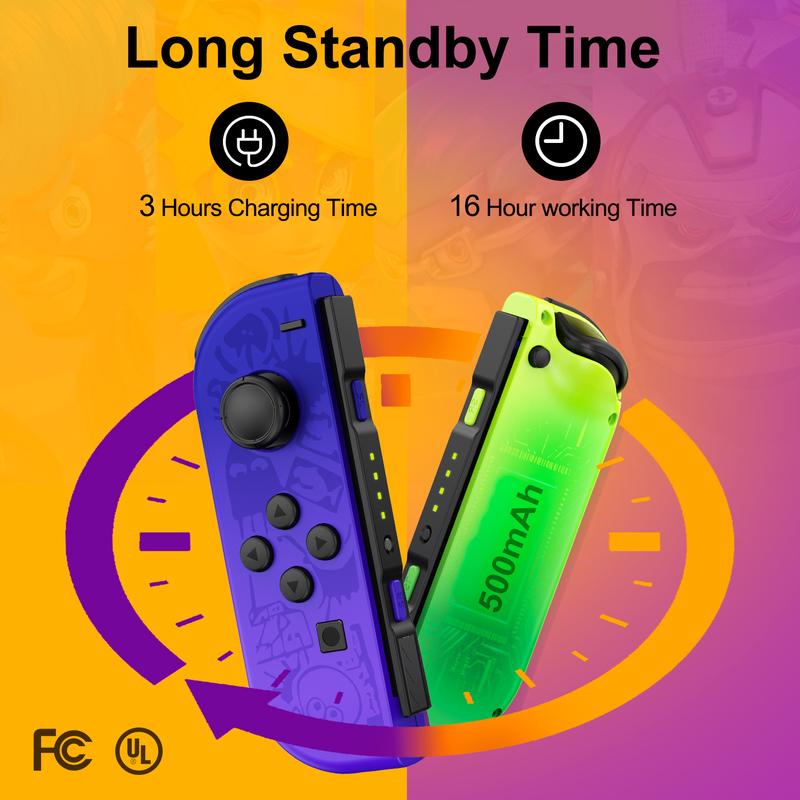 Wireless Replacement Controller for Nintendo Switch Lite OLED Console, Left&Right Wireless Controller for Switch with Motion Control nintendo switch