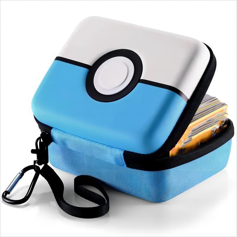 Pocket Monster Card Storage Box, Portable Pocket Game Console Accessories, Universal TCG Card Storage Bag for Outdoor Travel