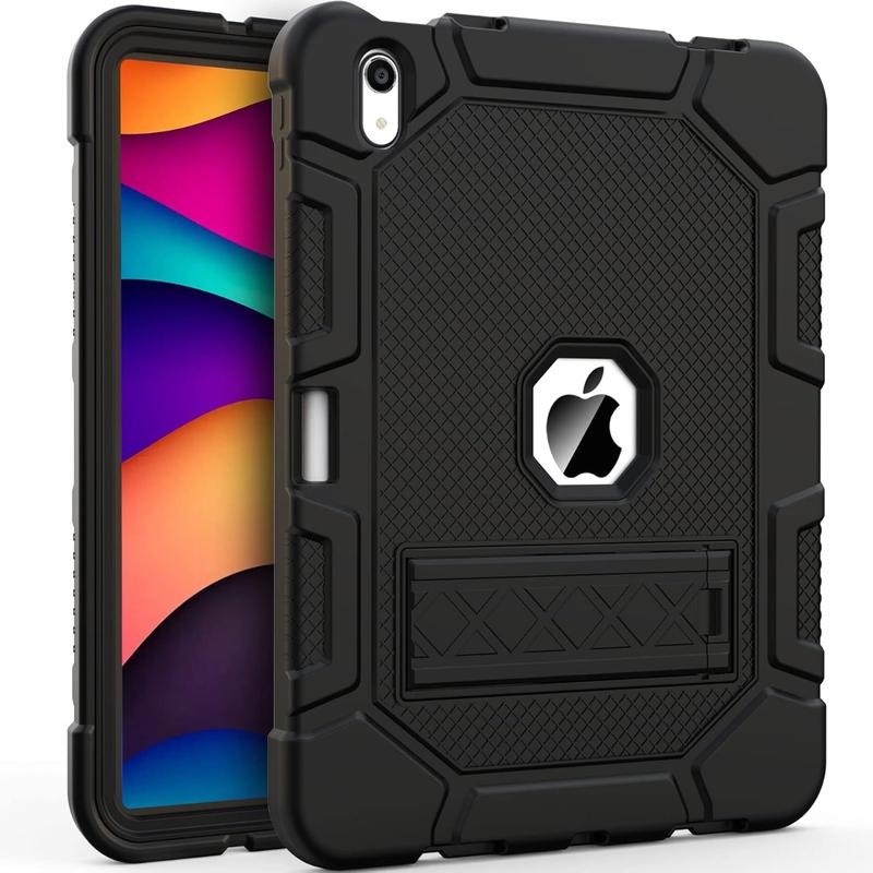 iPad 10th Generation Case - Heavy Duty Shockproof Rugged Protective Military Grade Armor Case iPad 10.9 inch Cover with Built-in Stand, Application for Kids, Boys & Girls, Outdoor, School Student