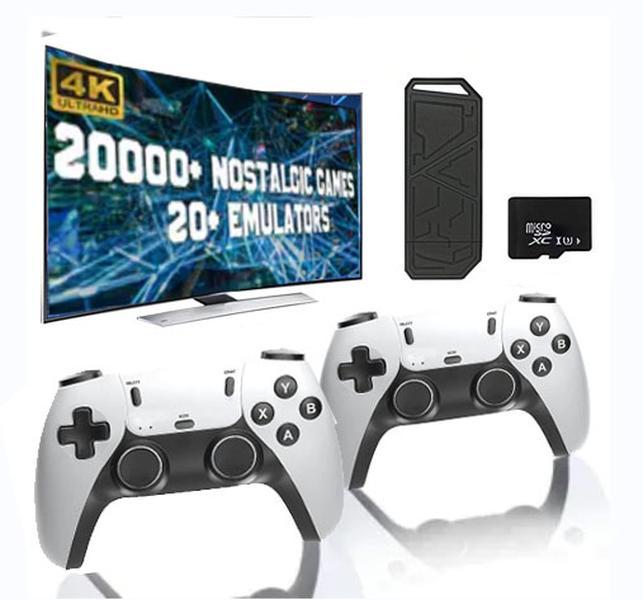 [Christmas Gift] 2024 New Upgraded RetroGame Console with 30,000+ Games,4K HDMl Output, Wireless Controller, Game Emulator, Arcade Communication Stick