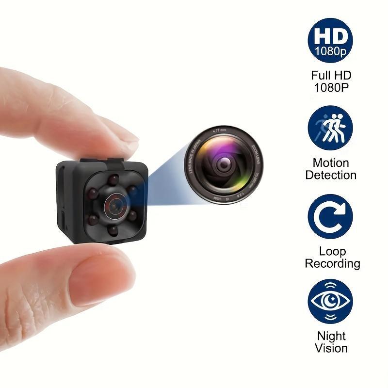 1080P Mini Hidden Camera - Full HD Nanny Cam With Night Vision, Motion Activation, Indoor Outdoor Covert Security, Compact Design, Easy To Use, And Discreet Recording