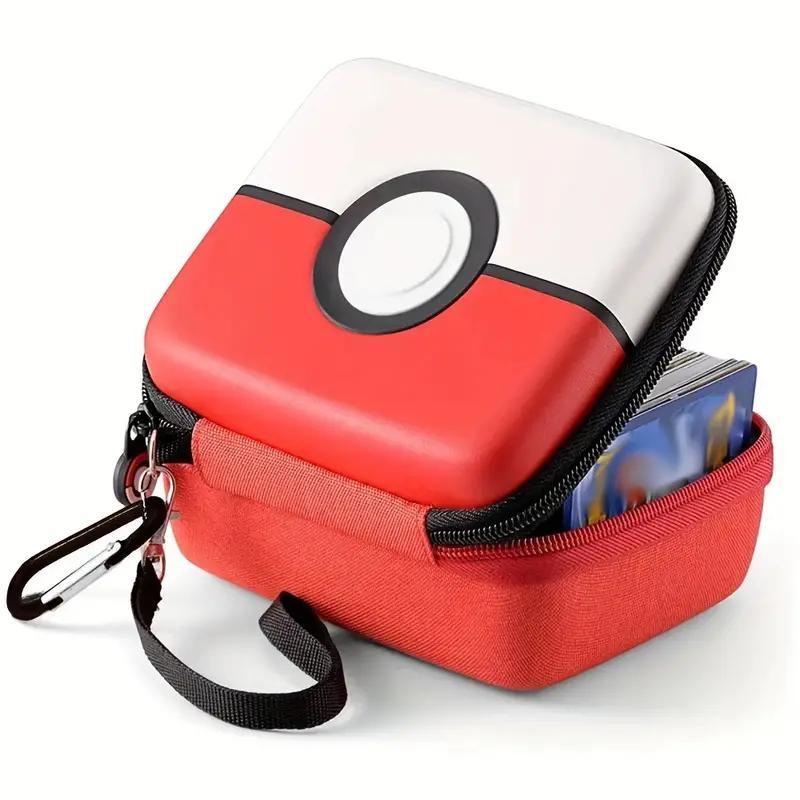 Pocket Monster Card Storage Box, Portable Pocket Game Console Accessories, Universal TCG Card Storage Bag for Outdoor Travel