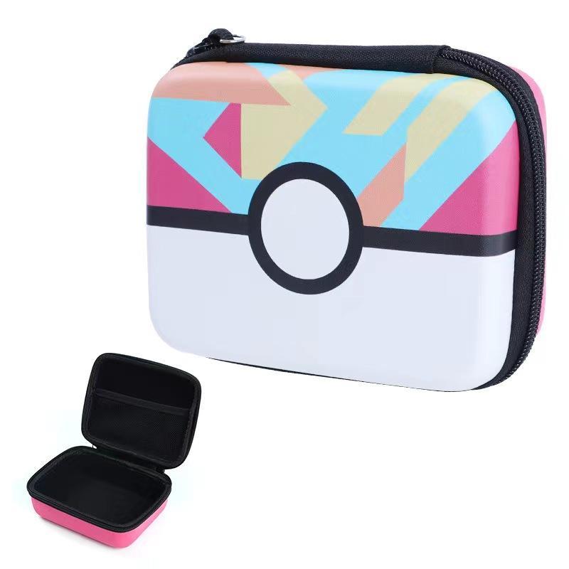 Pocket Monster Card Storage Box, Portable Pocket Game Console Accessories, Universal TCG Card Storage Bag for Outdoor Travel