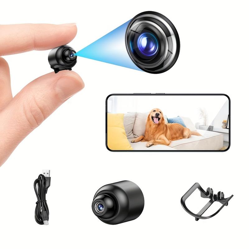 1pc X5 Mini Security cameras for home, Indoor Security Camera, 480P Video, Wi-Fi, USB Powered, Motion Detection, Night Vision, Live Watch with Loop Recording, Portable, for Baby Monitor Pet Babysitter