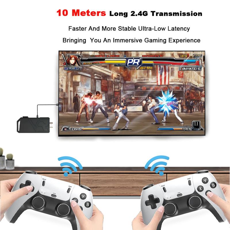 [Christmas Gift] 2024 New Upgraded RetroGame Console with 30,000+ Games,4K HDMl Output, Wireless Controller, Game Emulator, Arcade Communication Stick