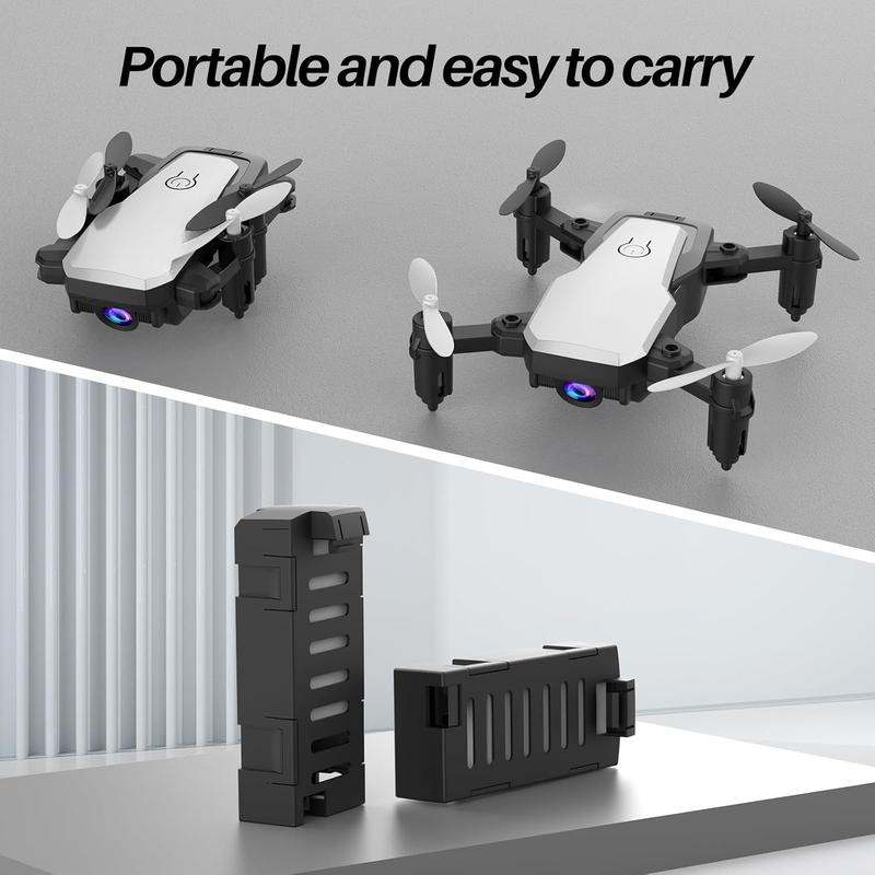 Mini Drone with Camera 720P HD FPV, Altitude Hold, 3D Flip,  Gravity Control and 2 Batteries,Accessories Mobile Remote Remote Control Folding