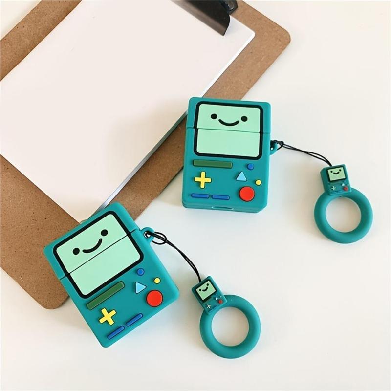 Cartoon Game Console Design Earphone Case, 1 Count Cute Earphone Protective Cover with Short Lanyard, Earphone Accessories Compatible with Airpods 1 2 3