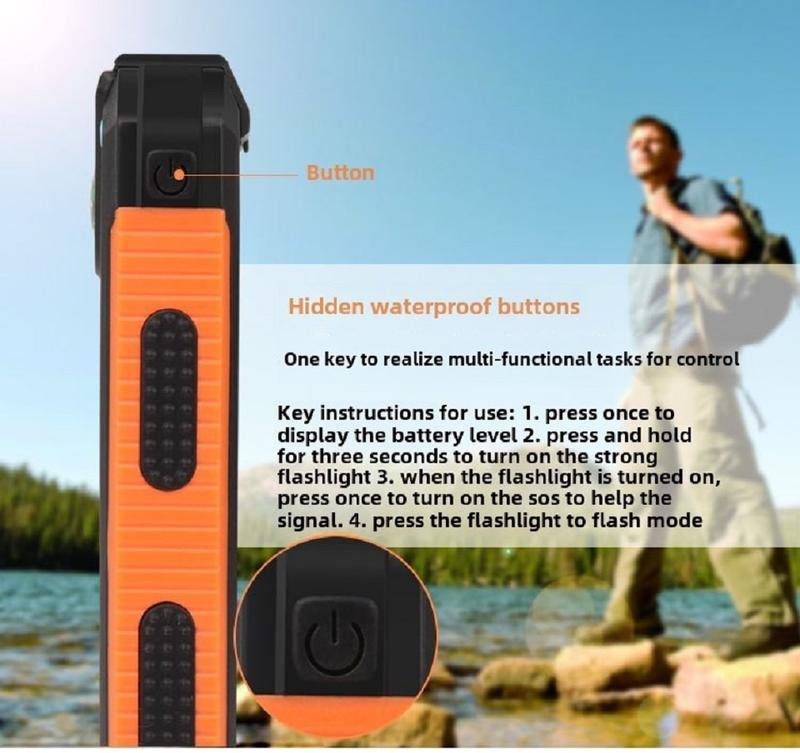 Portable 16800 27000mAh Solar Power Bank for All Cellphones, Waterproof Battery Pack, Outdoor External Backup Power Charger with Dual USB Outputs and LED Flashlight, Perfect for Camping and Travel Smartphone