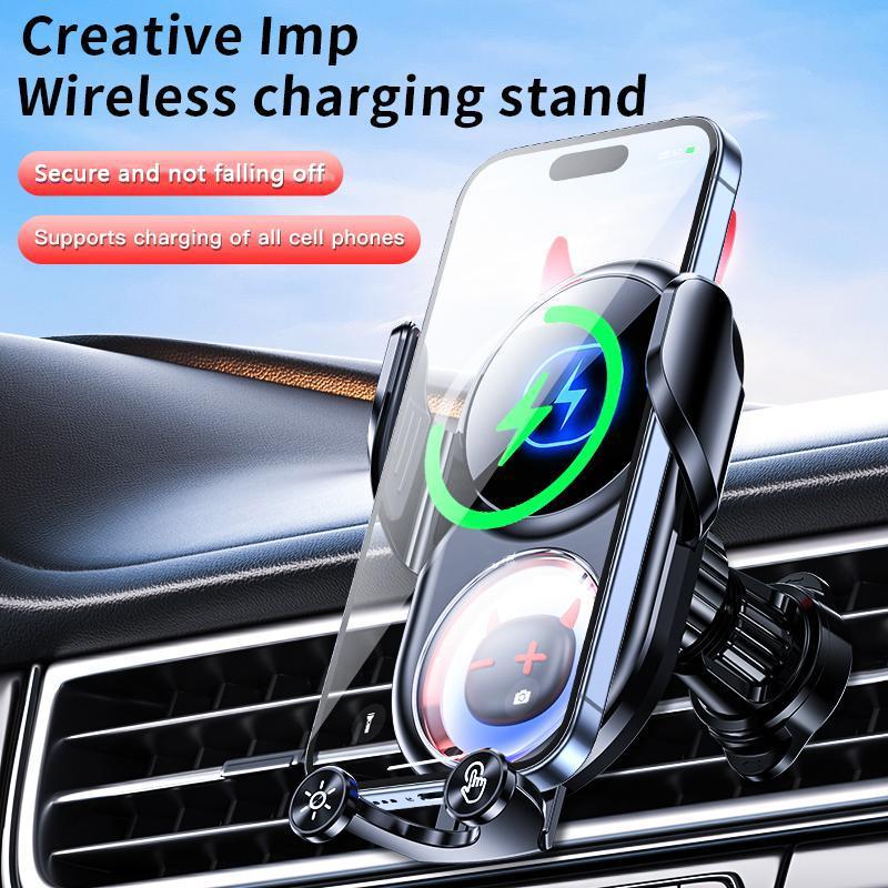 15W Wireless Charger Car Air Outlet Phone Holder, Car Air Vent Phone Mount, Car Interior Accessories for iPhone Samsung Cell Phone