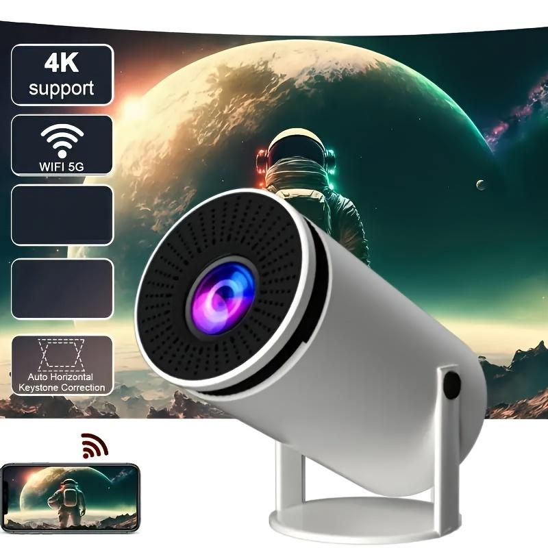 Christmas Presents, 7000 Lumens Portable Mini Projector, Support 4K Projector Dual Wifi Same Screen 1280*720P Dual Wifi Home Theater Outdoor Portable, 180° Projection Angle Adjustable, Compatible With HDTV, USB, AV, Smartphone, Tablet, TV Box