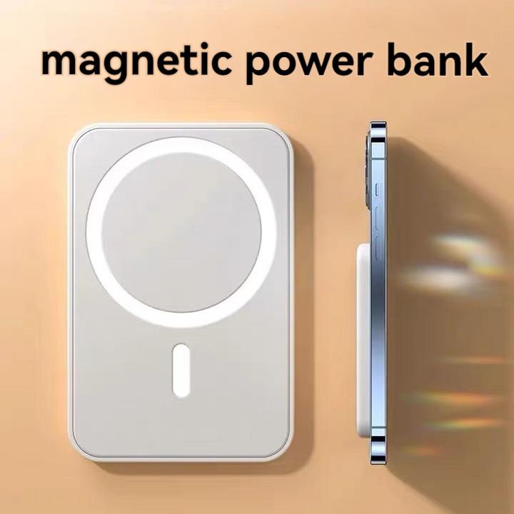 Magnetic Charger Battery Pack, 10000mAh Ultra Slim Compact Magnetic Power Bank, PD 15W Fast Charging Wireless Portable Charger for iPhone 15 14 13 12 11Pro Max Series