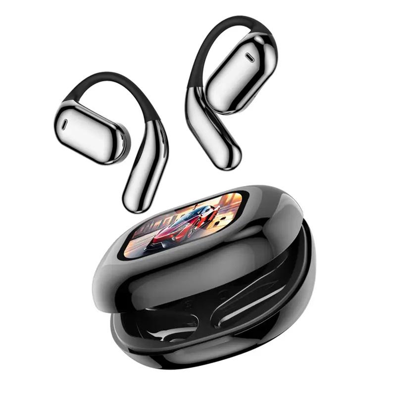 Smart touch screen open ear Bluetooth 5.4 IPX7 waterproof earphones suitable for running exercise audio Christmas decoration earphones open earHeadset