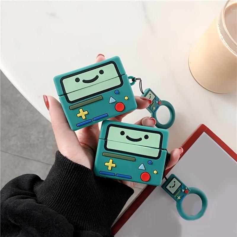 Cartoon Game Console Design Earphone Case, 1 Count Cute Earphone Protective Cover with Short Lanyard, Earphone Accessories Compatible with Airpods 1 2 3