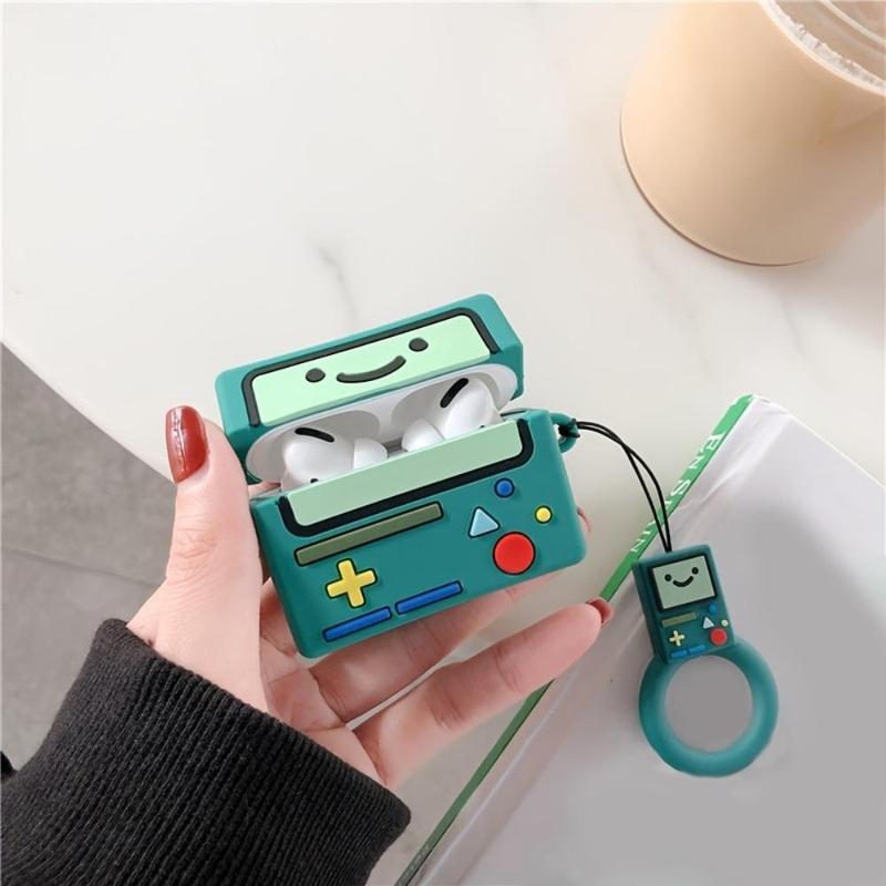 Cartoon Game Console Design Earphone Case, 1 Count Cute Earphone Protective Cover with Short Lanyard, Earphone Accessories Compatible with Airpods 1 2 3