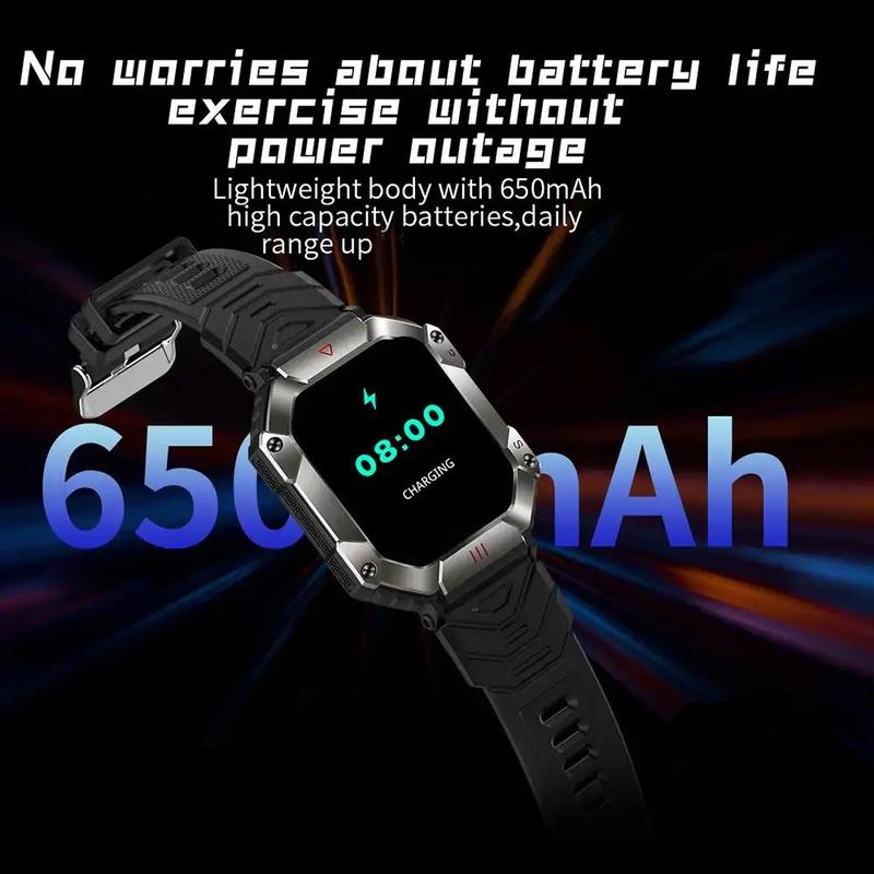 Multifunctional Smartwatch, Waterproof Touch Screen Digital Wristwatch, Smart Watches with Compass Mode, Fashion Square Smart Watch for Men Daily Life Use, Wearable Devices for Android iOS Smartphone, Smartwatch for Men & Women, Stocking Fillers Gift